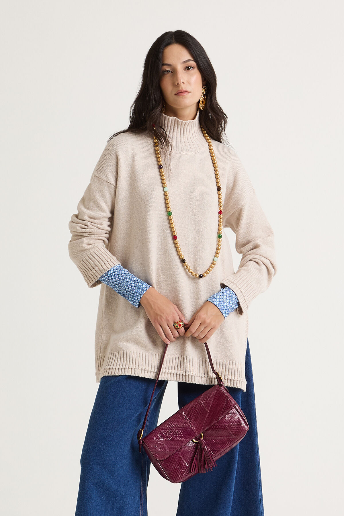 Maliparmi CASHMERE MERINOS KNITWEAR Warm Beige JQ511274315