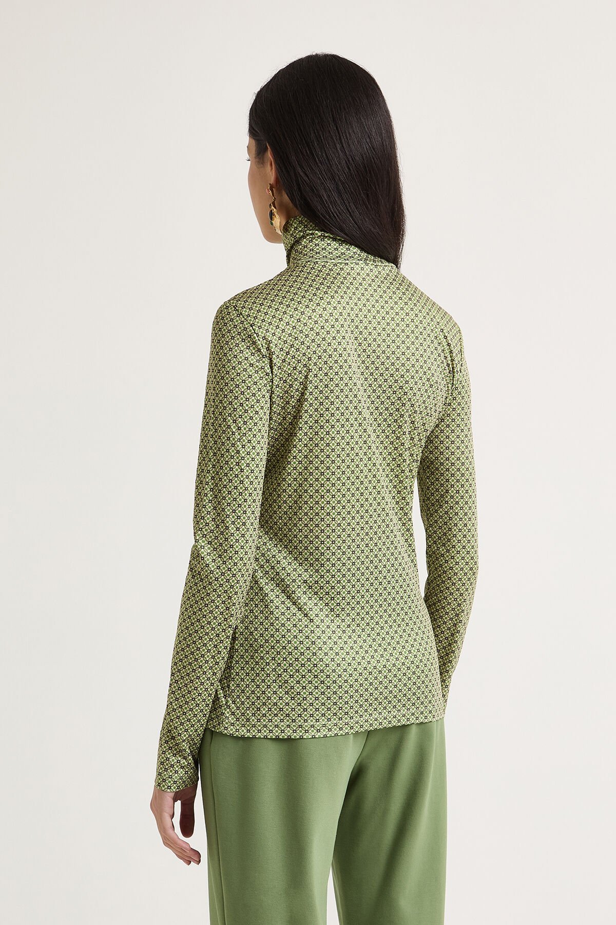 Maliparmi PRINT JERSEY-T-SHIRT Green JK025570654 Maliparmi PRINT JERSEY-T-SHIRT Green JK025570654