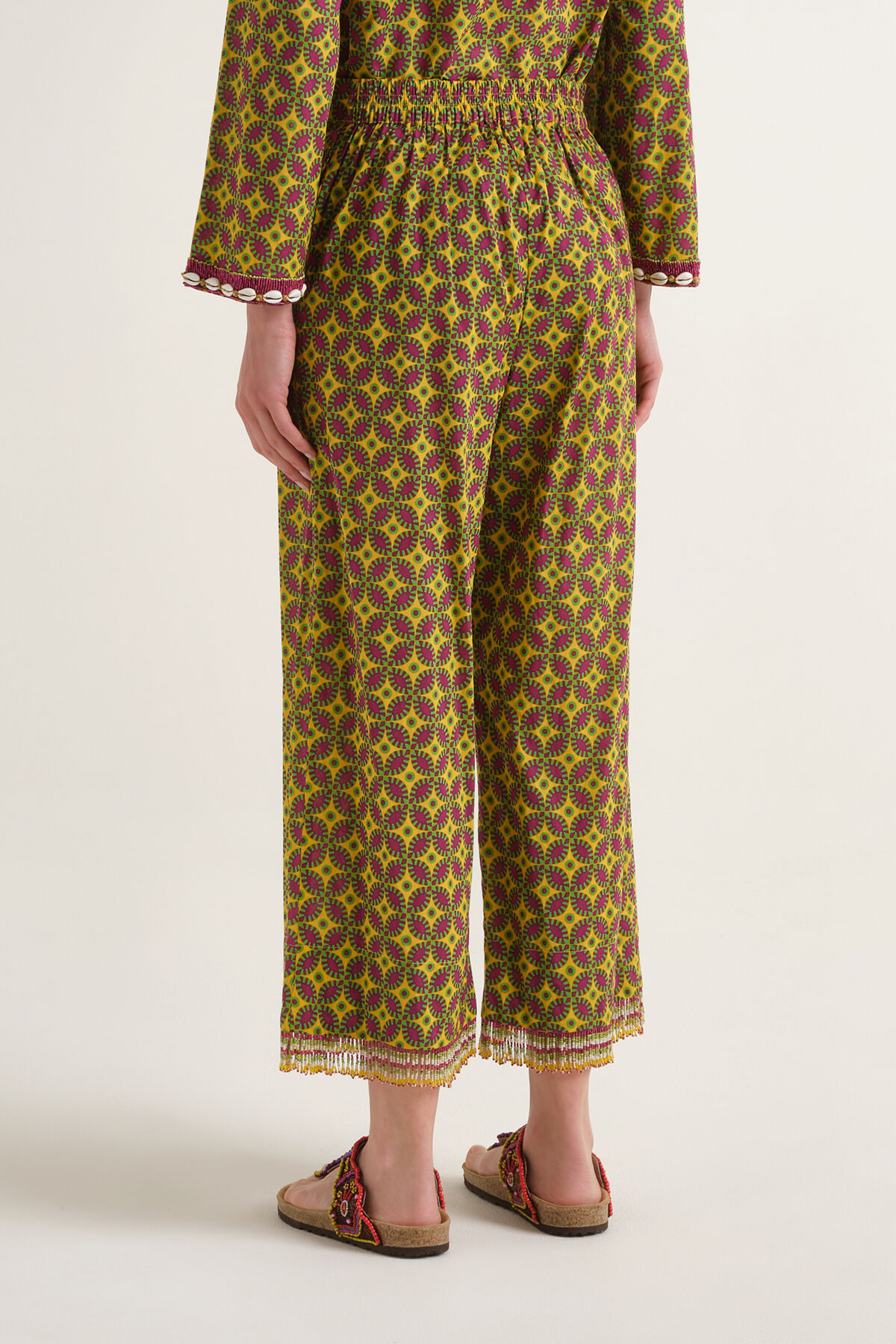 Malìparmi FLORAL SPIN PANTALON Jaune JH805815215