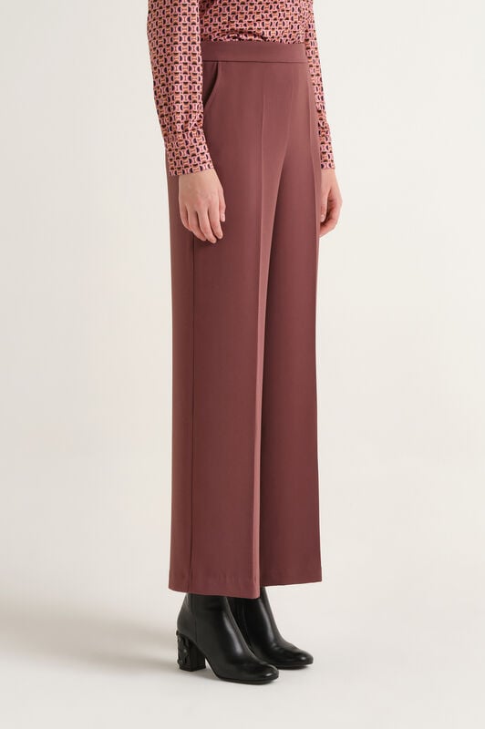 Maliparmi SABLÉ CREPE TROUSER Wine JH757950166 Maliparmi SABLÉ CREPE TROUSER Wine JH757950166
