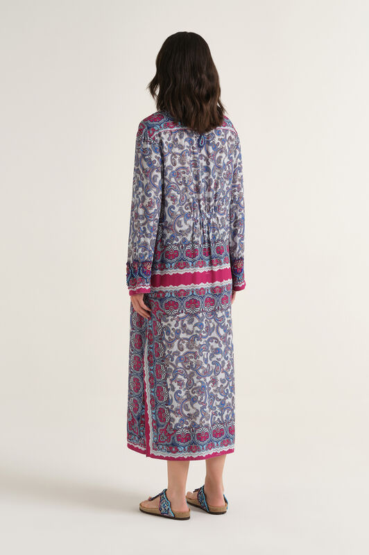 Malìparmi SUNSET PAISLEY VESTIDO Azul Claro JF672450662
