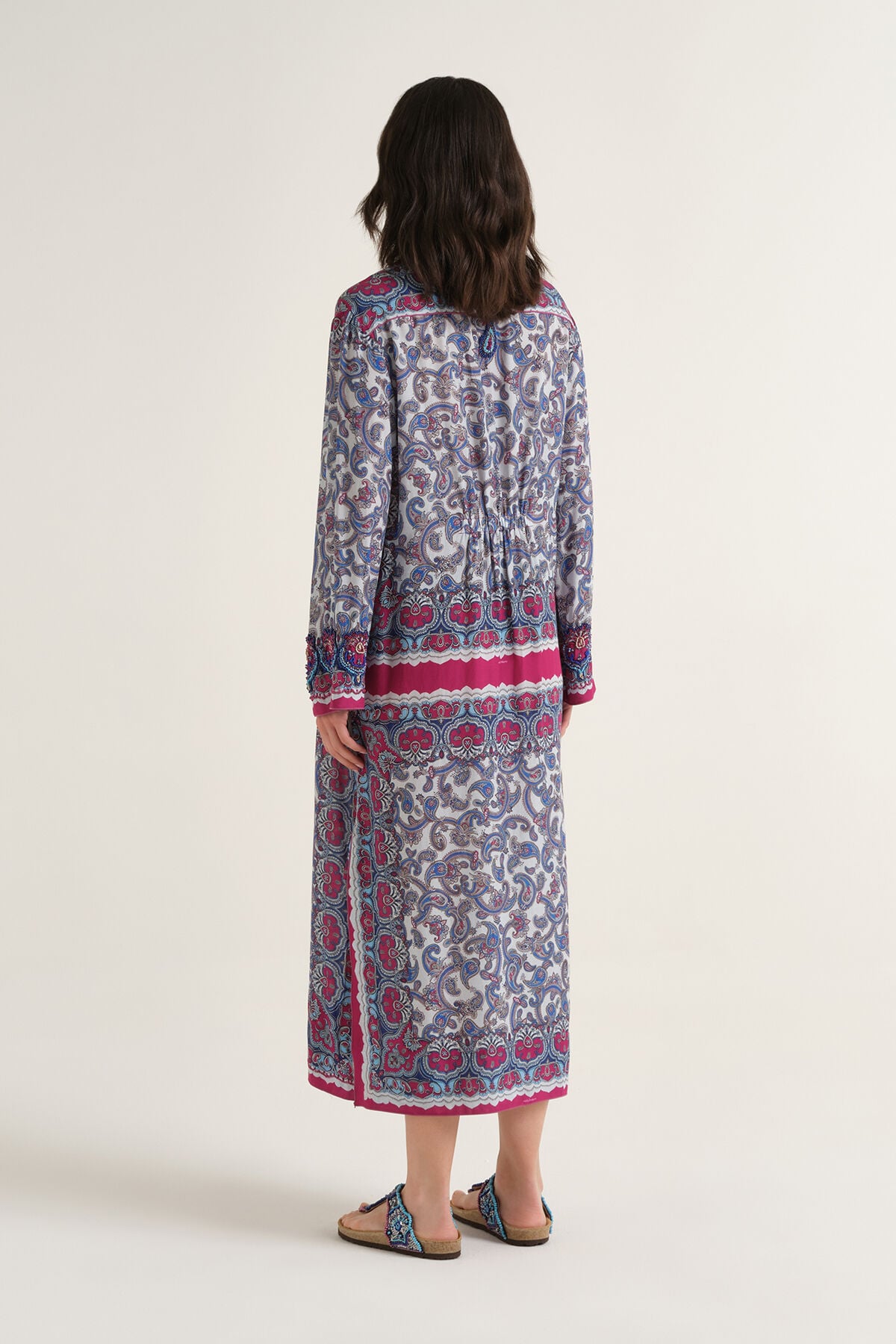 Malìparmi SUNSET PAISLEY VESTIDO Azul Claro JF672450662