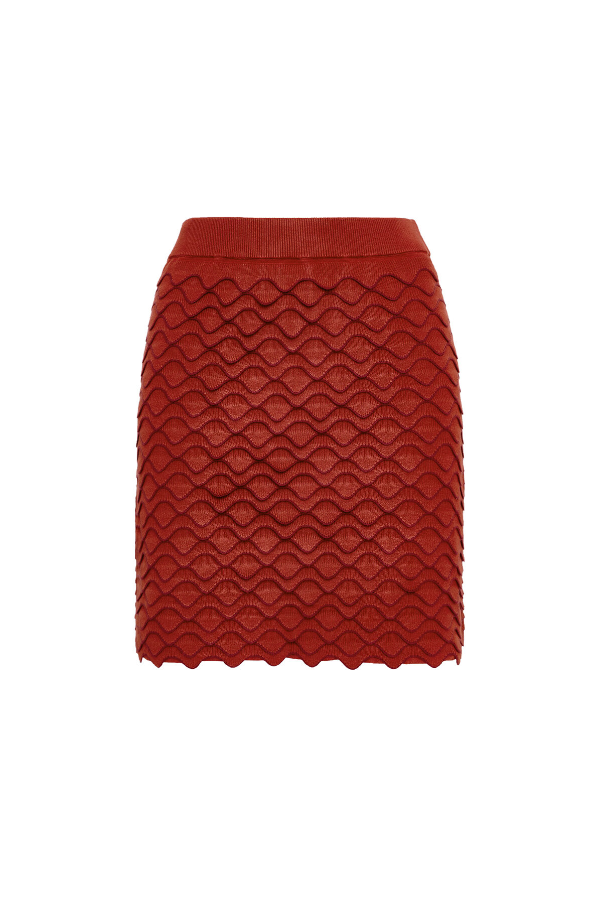 Maliparmi WINTER WAVE SKIRT Brown JG668377102 Maliparmi WINTER WAVE SKIRT Brown JG668377102