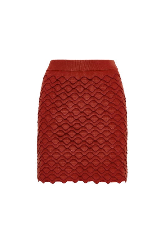 Maliparmi WINTER WAVE SKIRT Brown JG668377102 Maliparmi WINTER WAVE SKIRT Brown JG668377102