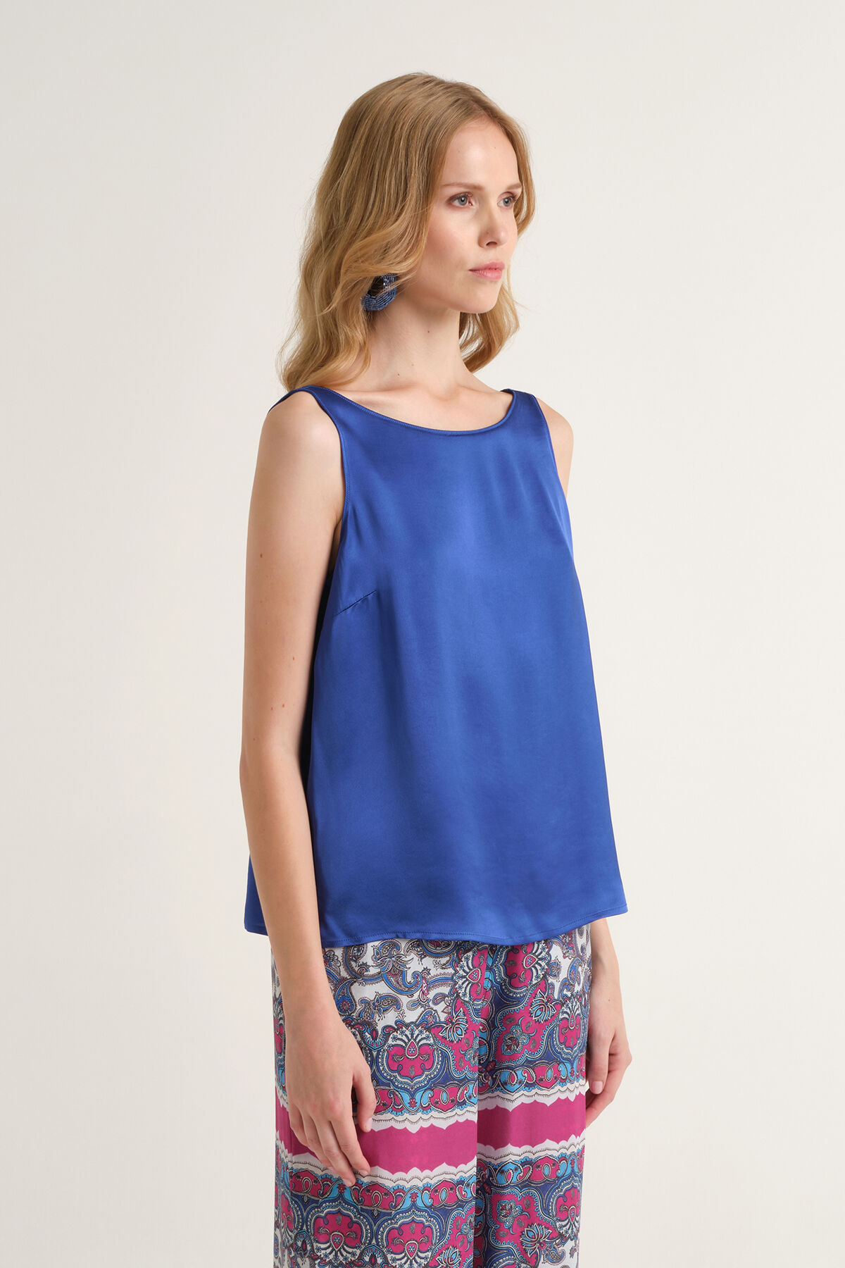 Malìparmi SHINY CADY TOP Cobalt JP556950631