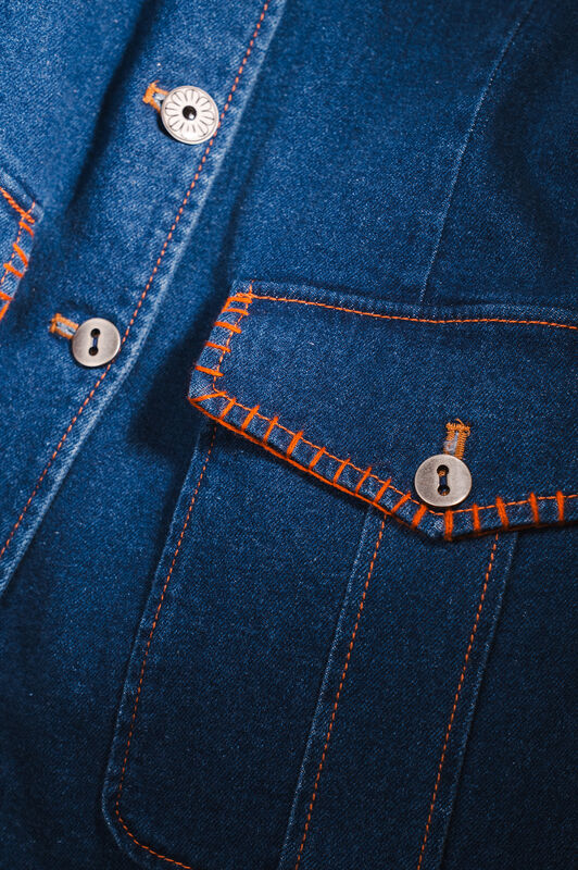 Maliparmi DENIM CRAFTS COAT Dark Blue JA535210206 Maliparmi DENIM CRAFTS COAT Dark Blue JA535210206