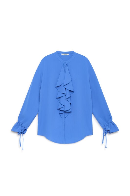 Maliparmi SABLÈ CREPE HEMD Elektrischblau JM556250166 Maliparmi SABLÈ CREPE HEMD Elektrischblau JM556250166