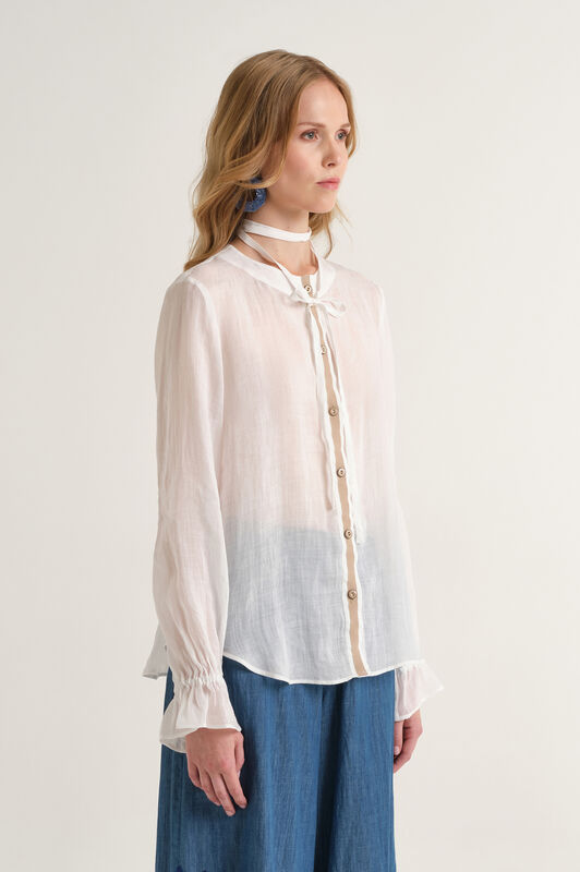 Malìparmi LIGHT RAMIE' HEMD Naturweiß JM558340103