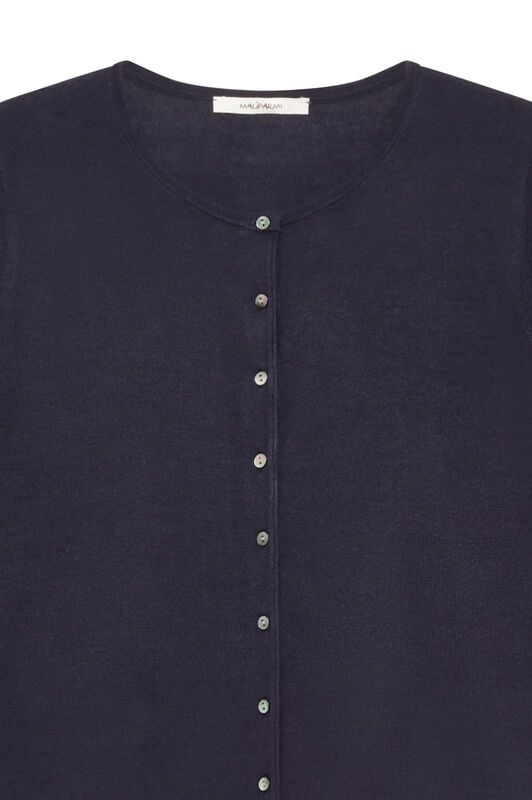Maliparmi CARDIGAN NEW MERINOS BLEND Blu Notte JN369778199 Maliparmi CARDIGAN NEW MERINOS BLEND Blu Notte JN369778199