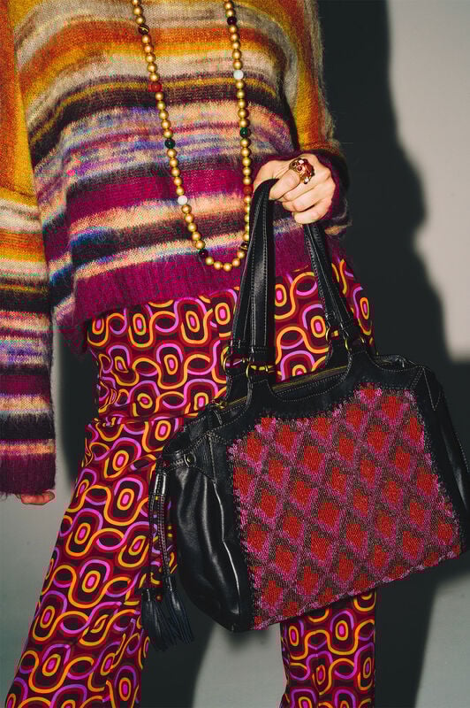 Maliparmi ROLLING CHAIN TROUSERS Dark Brown JH105060169