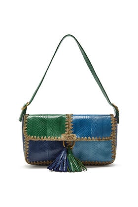 Malìparmi PATCHWORK THREAD SAC BAGUETTE Bleu Clair BT001301563