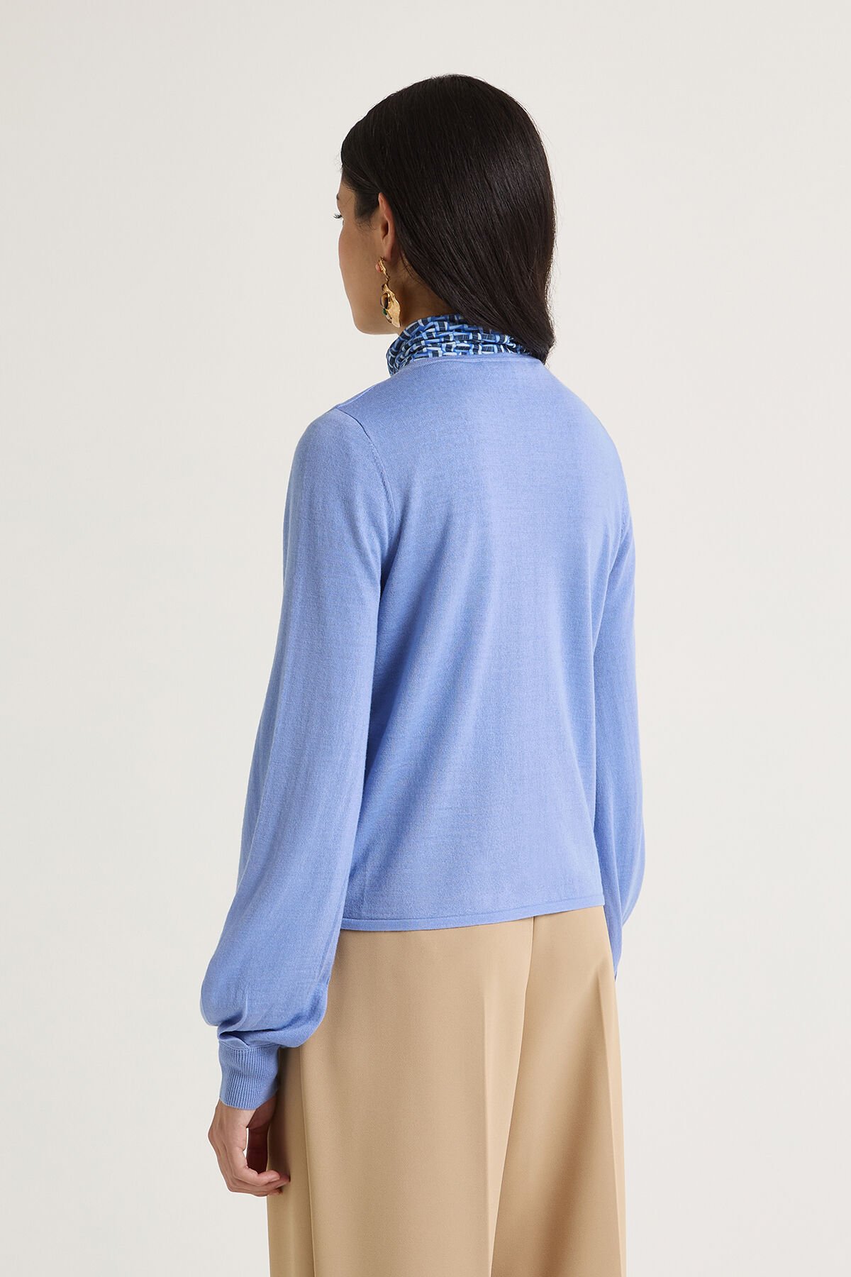 Maliparmi NEW MERINOS BLEND CARDIGAN Cobalt Blue JN369778199