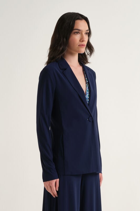 Malìparmi SOFT JERSEY JACKE Marineblau JD646570210 Malìparmi SOFT JERSEY JACKE Marineblau JD646570210