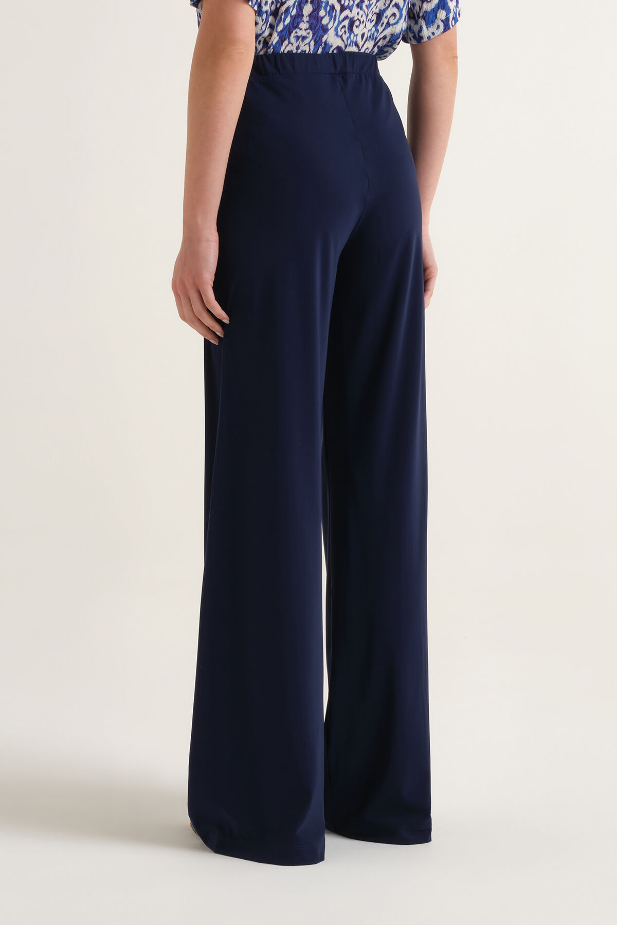 Malìparmi SOFT JERSEY TROUSERS NavyBlue JH753070210