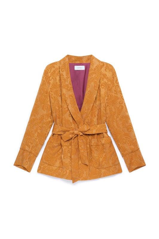 Maliparmi DAMASK JACQUARD BLAZER Amber JD648850684 Maliparmi DAMASK JACQUARD BLAZER Amber JD648850684