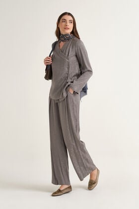 Maliparmi DAMASK JACQUARD TROUSER Grey JH803750684 Maliparmi DAMASK JACQUARD TROUSER Grey JH803750684