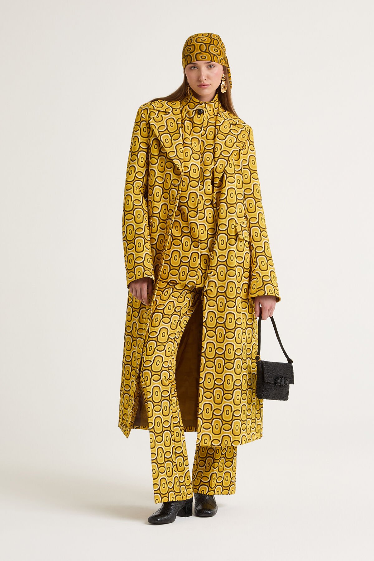 Maliparmi ROLLING CHAIN OVERCOAT Yellow JB538560169