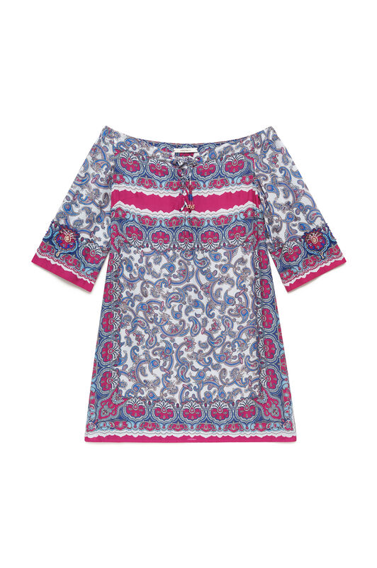 Malìparmi SUNSET PAISLEY DRESS Light Blue JF669750662