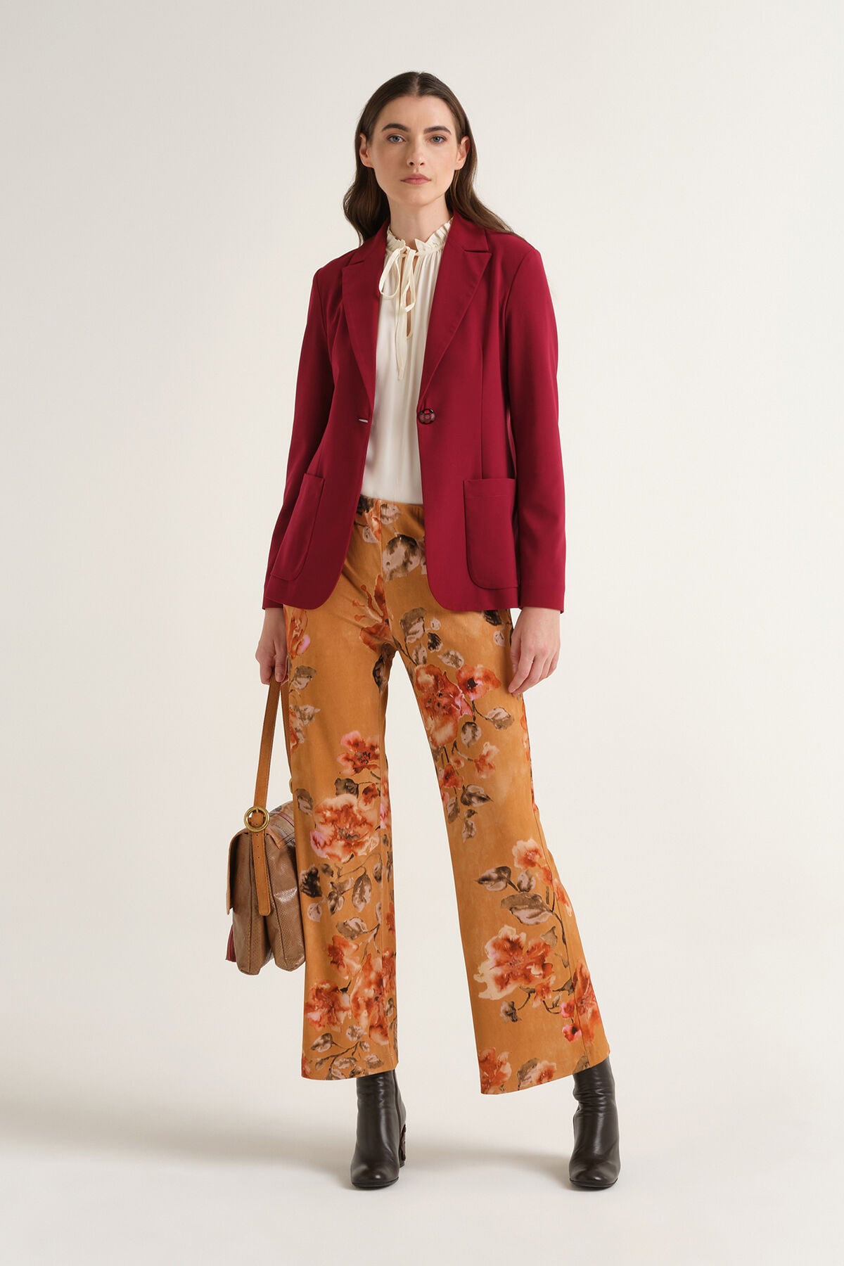 Maliparmi TECNO JERSEY BLAZER Bordeaux JD645570226