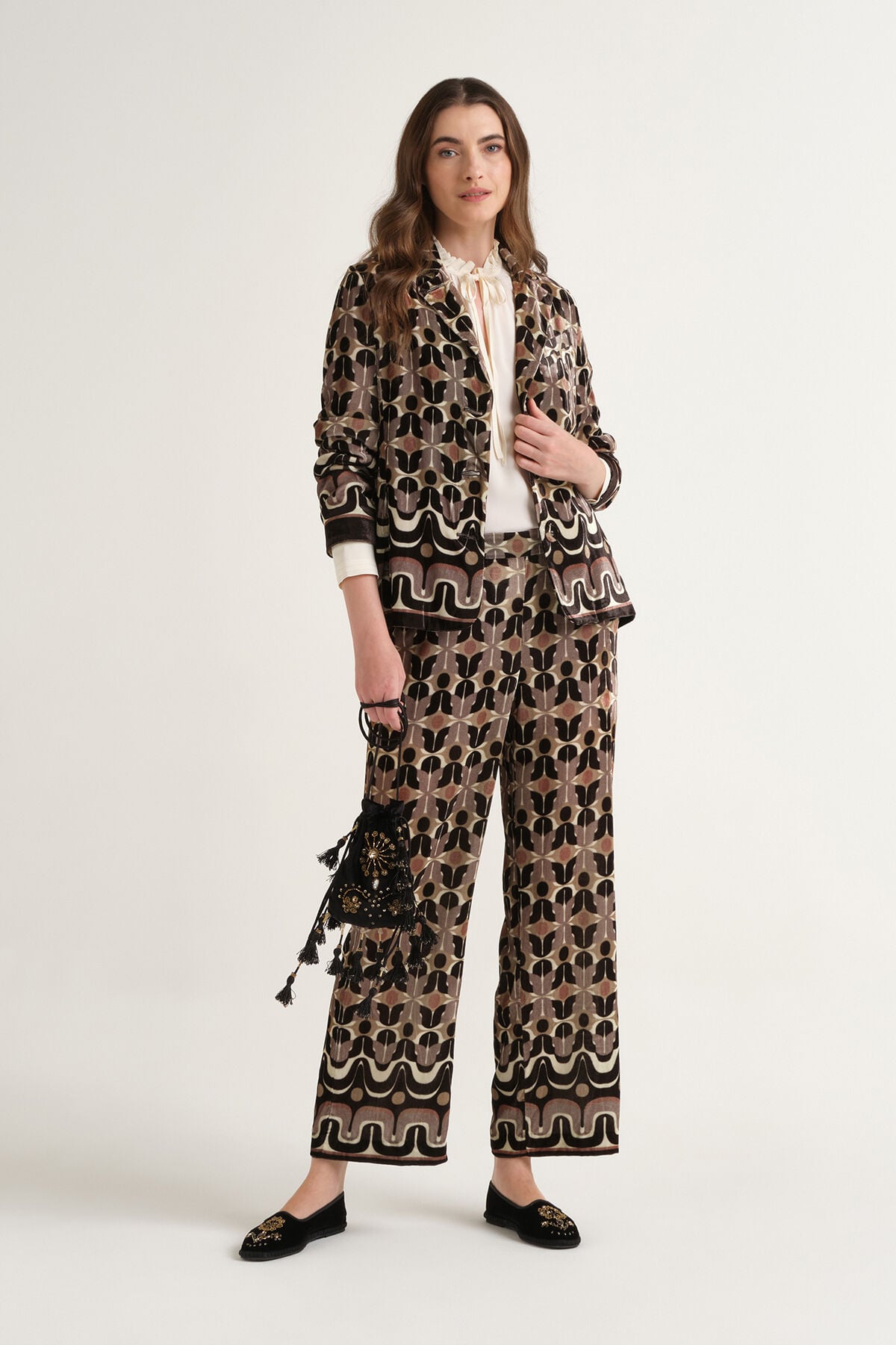 Maliparmi COLLECTION PRINT BLAZER Beige JD649361057 Maliparmi COLLECTION PRINT BLAZER Beige JD649361057