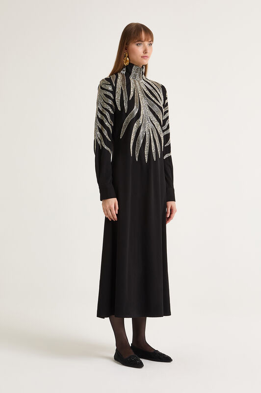 Maliparmi SILVER ZEBRA KLEID Schwarz JF669250649