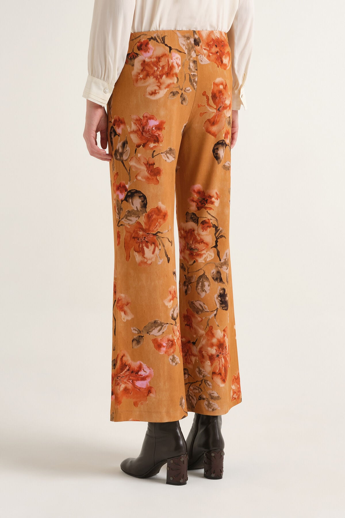 Maliparmi FROSTED BLOSSOM TROUSER Leather JH400970680 Maliparmi FROSTED BLOSSOM TROUSER Leather JH400970680