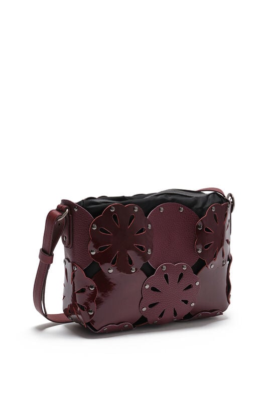 Maliparmi FLOWER BAG LEATHER BLOOM Bordeaux BH031101574 Maliparmi FLOWER BAG LEATHER BLOOM Bordeaux BH031101574