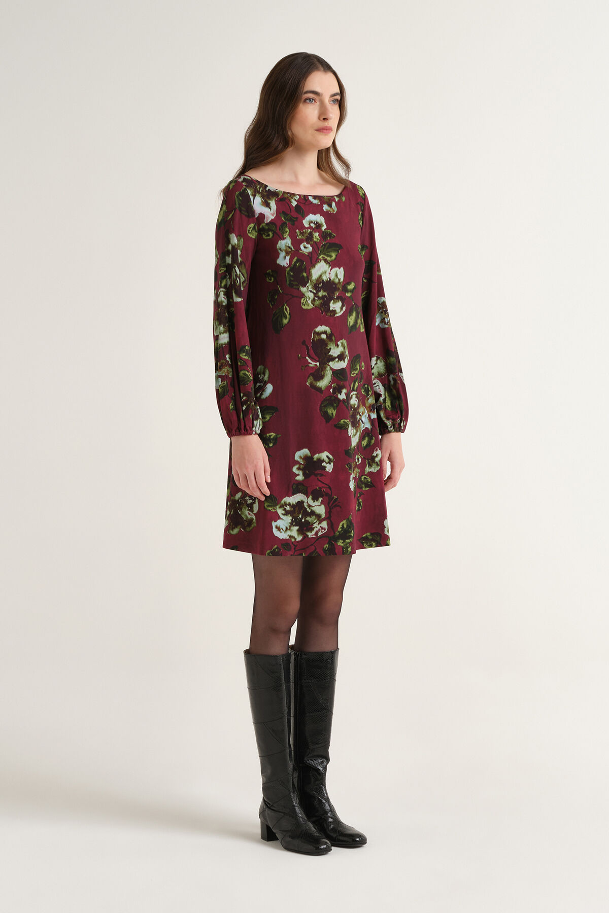 Maliparmi FROSTED BLOSSOM DRESS Burgundy JF668970680