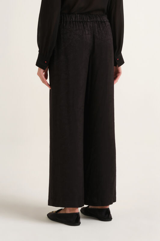Maliparmi DAMASK JACQUARD TROUSER Black JH805350684