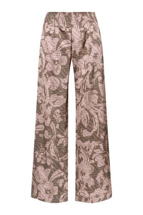Maliparmi SWEET FOLIAGE TROUSER Pink JH809350688 Maliparmi SWEET FOLIAGE TROUSER Pink JH809350688