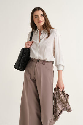 Maliparmi FLUID STRIPE SHIRT Natural JM556450690