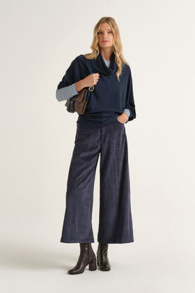 Maliparmi PANTALONE CORDUROY VELVET Blu Notte JH804061060