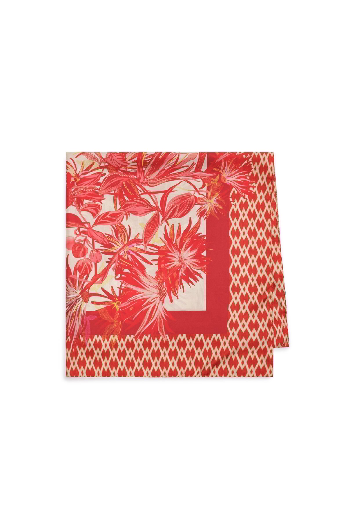 Malìparmi COLLECTION PRINT FOULARD 90X90 Rouge IR002331032 Malìparmi COLLECTION PRINT FOULARD 90X90 Rouge IR002331032