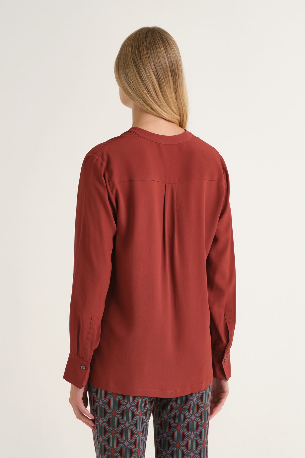 Maliparmi FLUID CREPE HEMD Bordeaux JM103350672 Maliparmi FLUID CREPE HEMD Bordeaux JM103350672