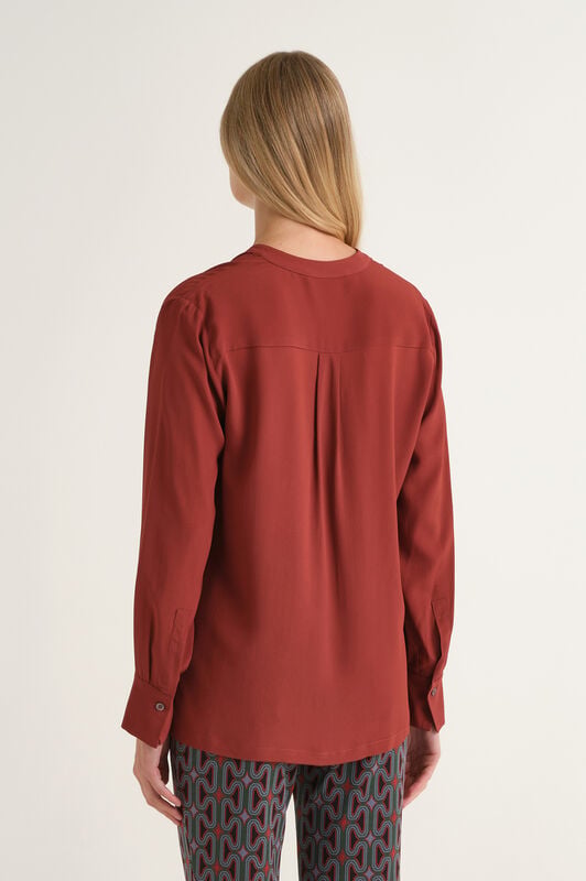 Maliparmi FLUID CREPE HEMD Bordeaux JM103350672 Maliparmi FLUID CREPE HEMD Bordeaux JM103350672