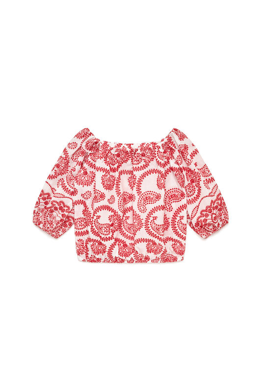 Malìparmi BRODERIE ANGLAISE CHEMISE Rouge JM557715218