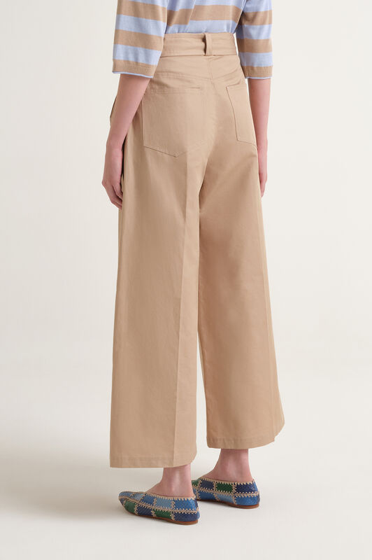 Malìparmi STRETCH COTTON TROUSERS Sand JH804010212