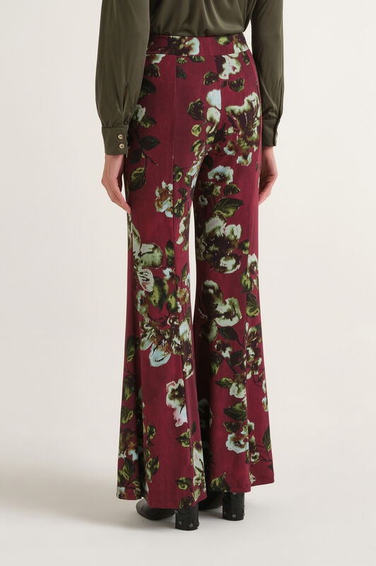 Maliparmi PANTALONE FROSTED BLOSSOM Bordeaux JH751570680 Maliparmi PANTALONE FROSTED BLOSSOM Bordeaux JH751570680