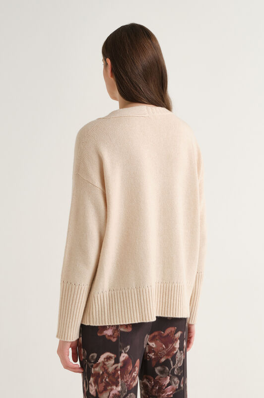 Maliparmi CASHMERE MERINOS KNIT Dew White JQ513374315 Maliparmi CASHMERE MERINOS KNIT Dew White JQ513374315