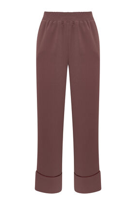 Maliparmi SABLÉ CREPE TROUSER Wine JH807950166