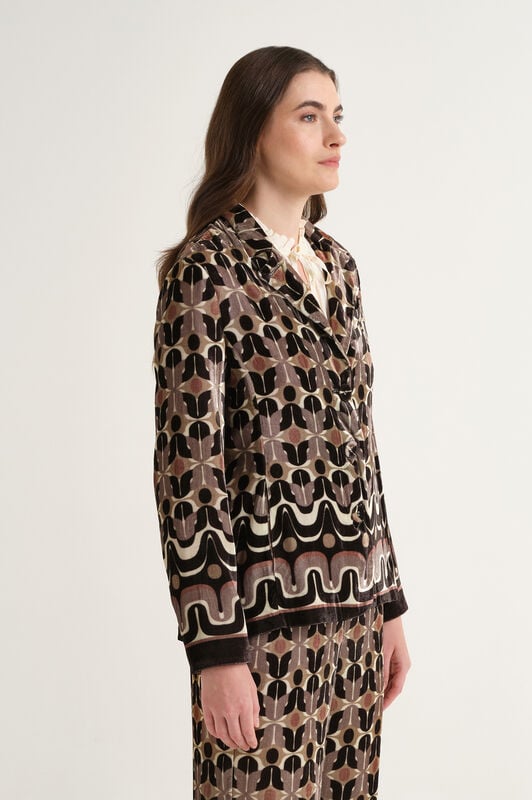 Maliparmi COLLECTION PRINT BLAZER Beige JD649361057 Maliparmi COLLECTION PRINT BLAZER Beige JD649361057
