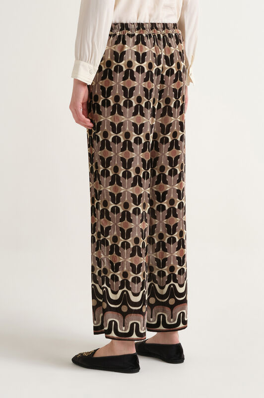 Maliparmi COLLECTION PRINT TROUSER Beige JH808061057