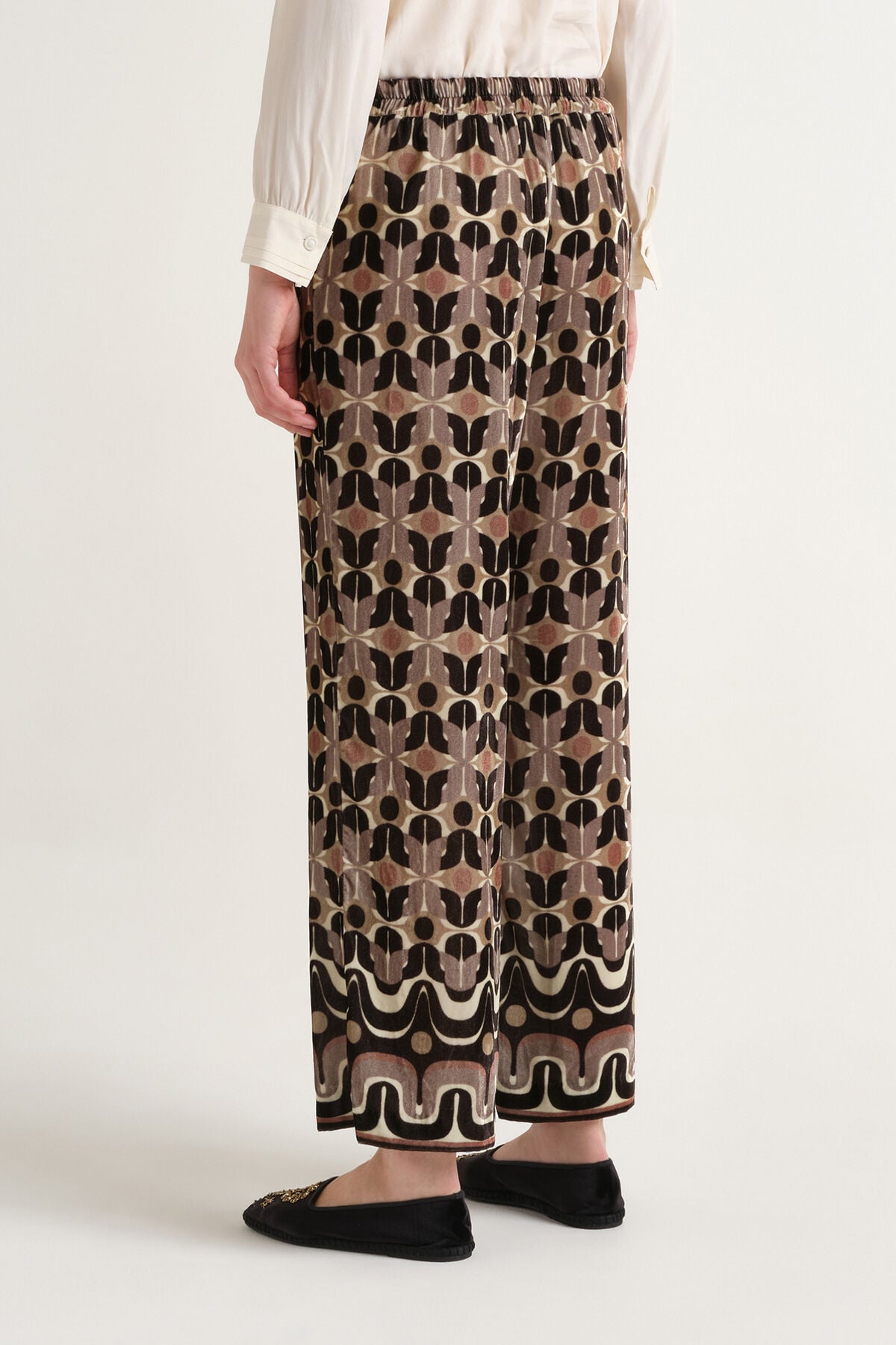 Maliparmi COLLECTION PRINT TROUSER Beige JH808061057