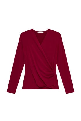 Maliparmi TECNO JERSEY T-SHIRT Bordeaux JK029770226 Maliparmi TECNO JERSEY T-SHIRT Bordeaux JK029770226