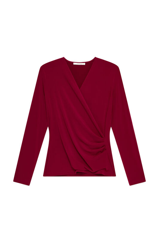 Maliparmi TECNO JERSEY T-SHIRT Bordeaux JK029770226 Maliparmi TECNO JERSEY T-SHIRT Bordeaux JK029770226