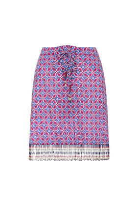 Malìparmi FLORAL SPIN SKIRT Blue JG666615215