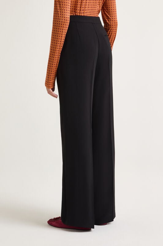 Maliparmi SABLÈ CREPE TROUSERS Black JH757950166 Maliparmi SABLÈ CREPE TROUSERS Black JH757950166