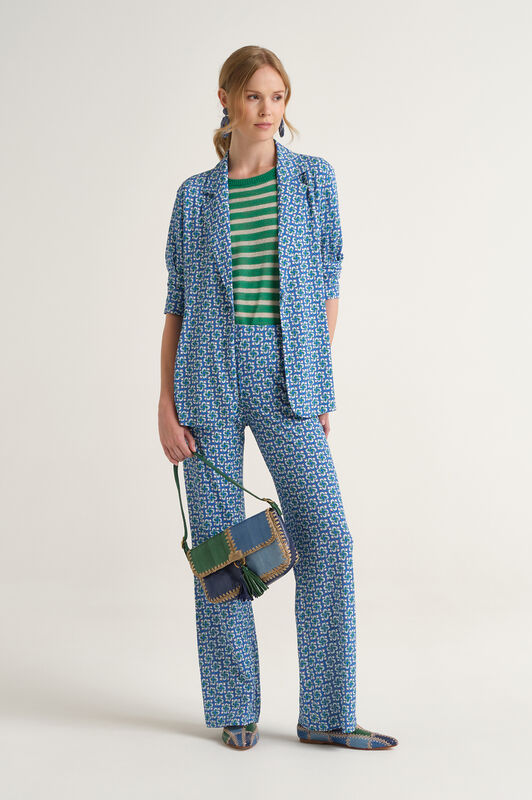 Malìparmi MINI MOULINÉ JACKET Blue JD648570675