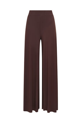 Malìparmi SOFT JERSEY TROUSERS Dark Brown JH011770210