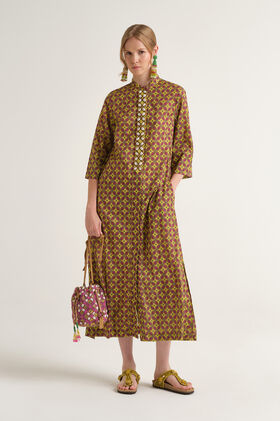 Malìparmi FLORAL SPIN DRESS Yellow JF669915215